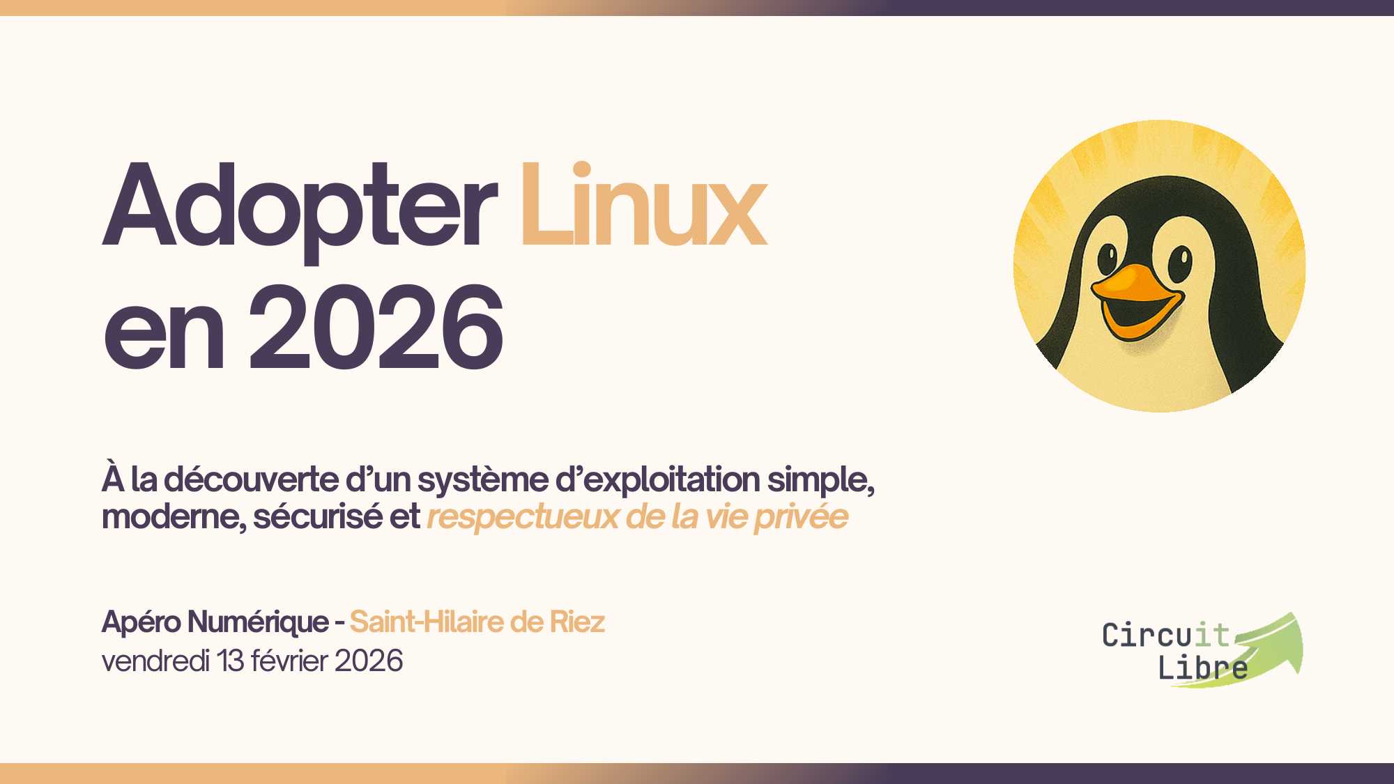 Conférence : Adopter Linux en 2026